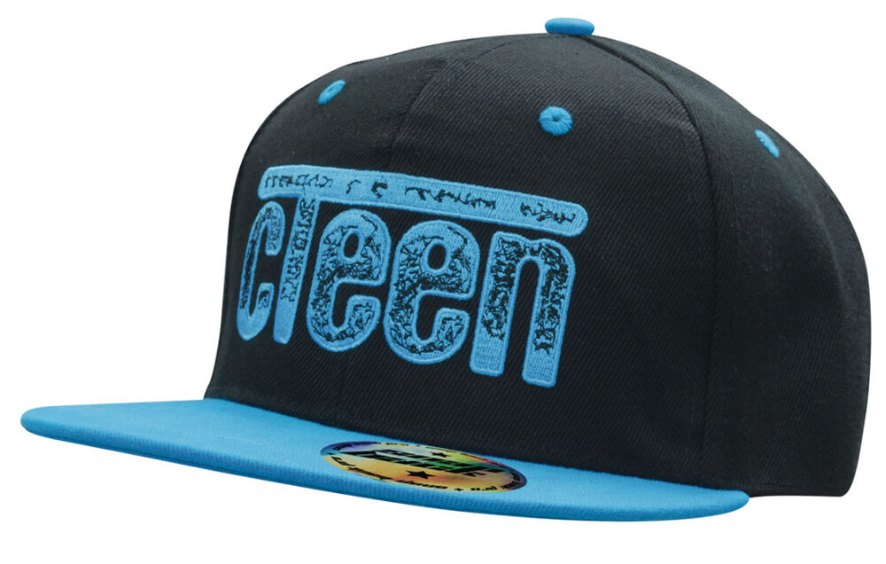 American Twill Two Tone Flat Peak Cap