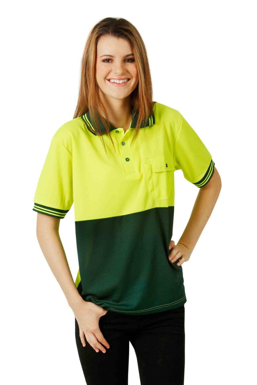 Hi Vis Cooldry Polo Short Sleeves