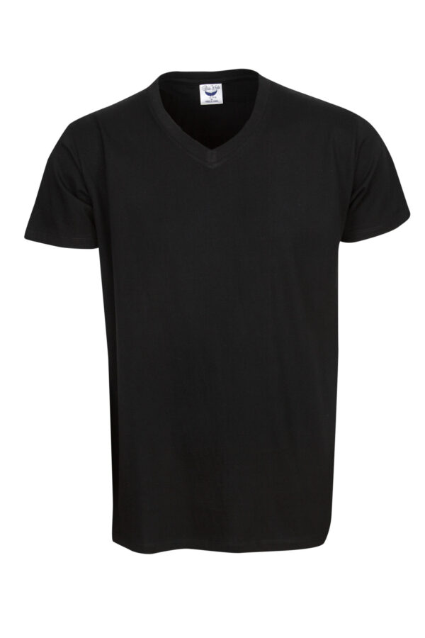 V-Neck Soft Feel Slim Fit T-Shirt Black